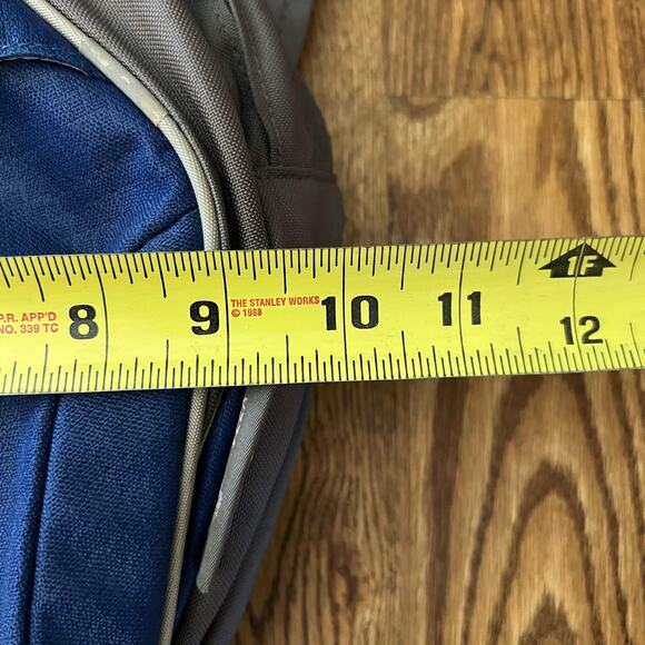 Osprey Veer Sling Backpack Recycled Blue Gray 12x10 Mesh Pocket Travel Bag - Picture 10 of 10